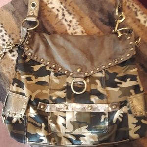 Camo shoulder bag